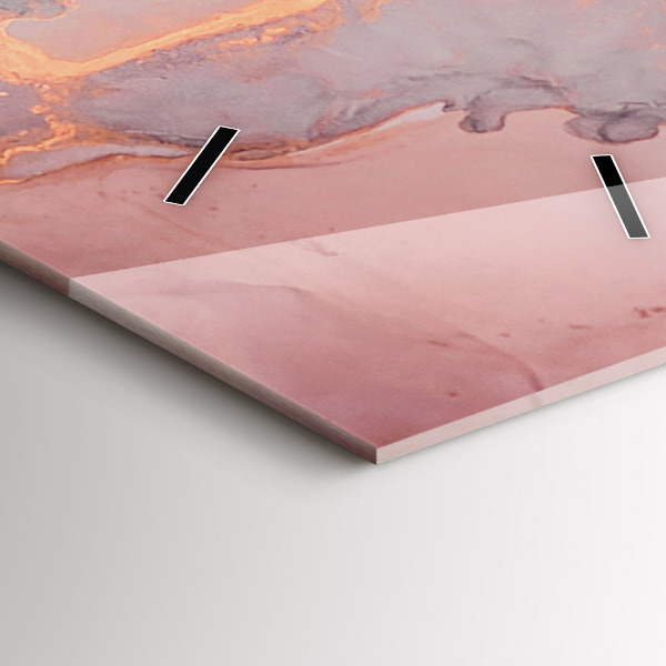 Modern vertical wall clock Marble texture