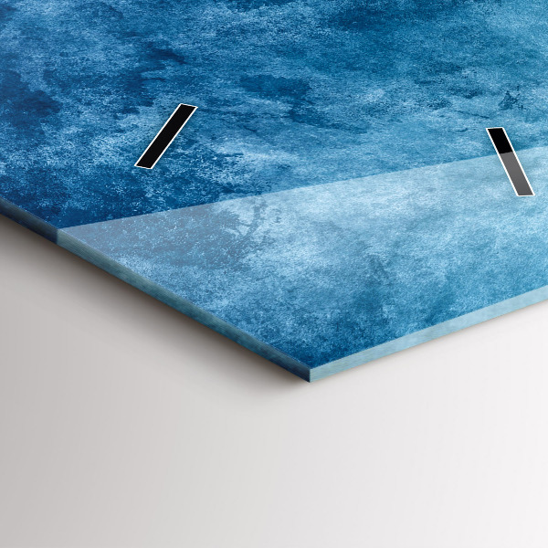 Modern vertical wall clock Abstraction water