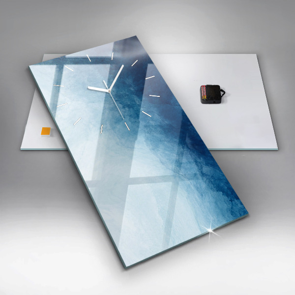 Modern vertical wall clock Abstraction water