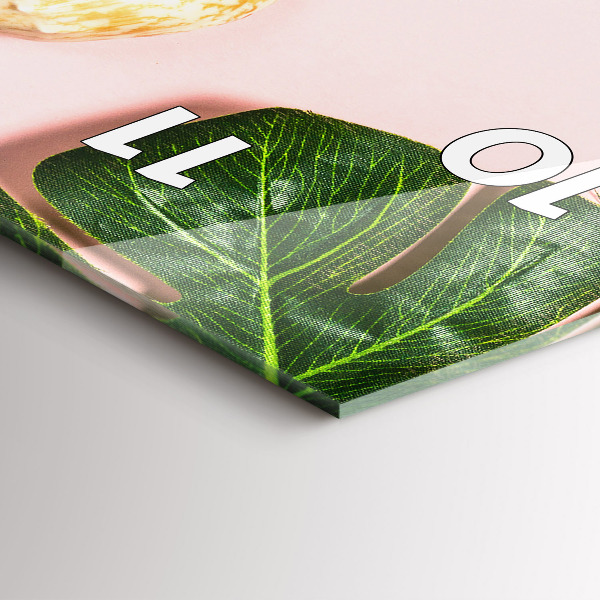 Modern vertical wall clock Summer mood