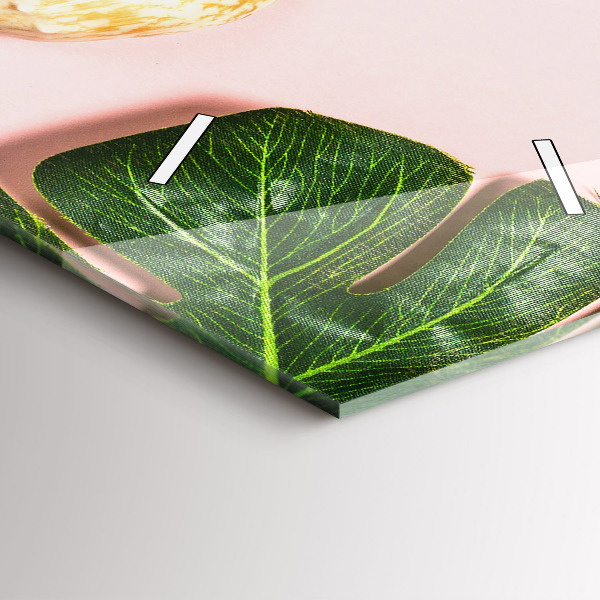 Modern vertical wall clock Summer mood