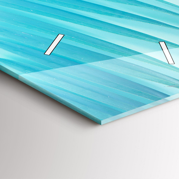 Modern vertical wall clock Tropical palm tree