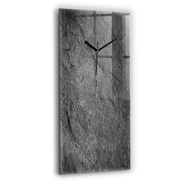 Modern vertical wall clock Volcanic rock