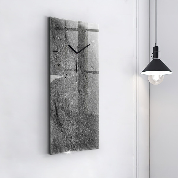 Modern vertical wall clock Volcanic rock