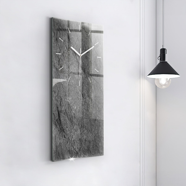 Modern vertical wall clock Volcanic rock