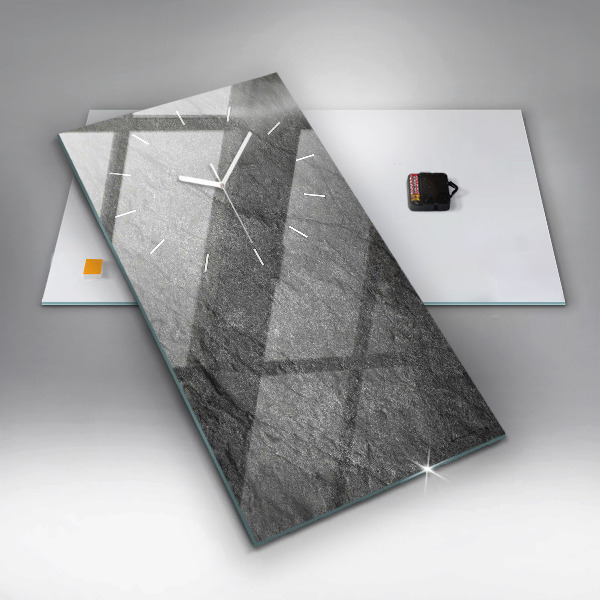 Modern vertical wall clock Volcanic rock