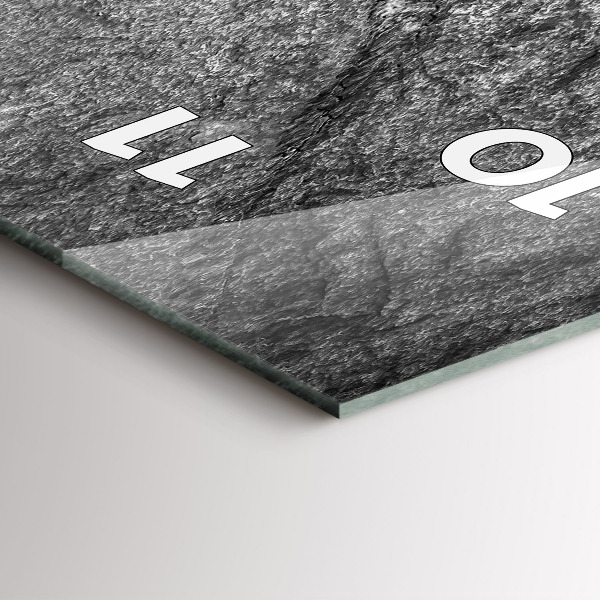 Modern vertical wall clock Volcanic rock