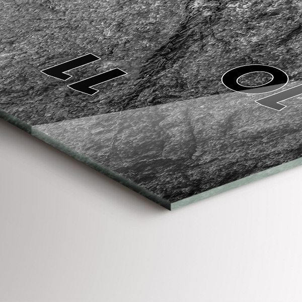 Modern vertical wall clock Volcanic rock