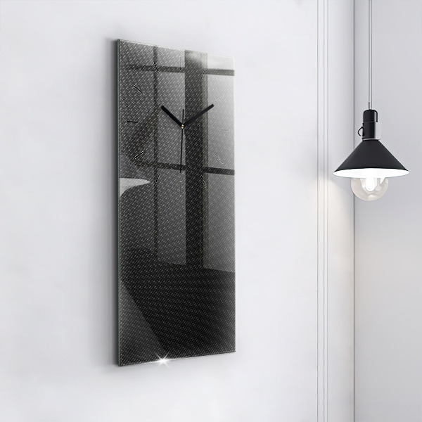 Modern vertical wall clock Dark abstraction