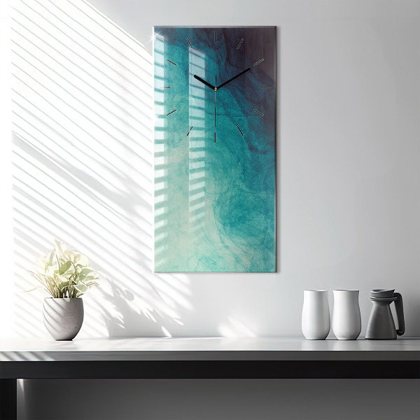Modern vertical wall clock Abstraction depth