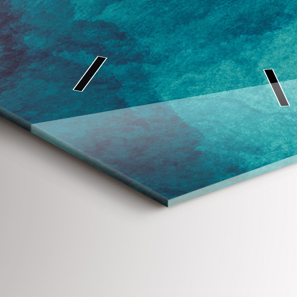 Modern vertical wall clock Abstraction depth