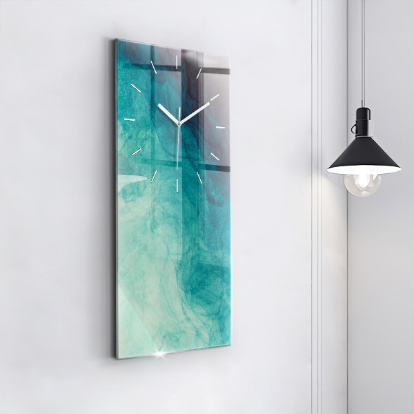 Modern vertical wall clock Abstraction depth