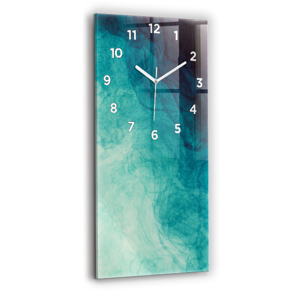 Modern vertical wall clock Abstraction depth