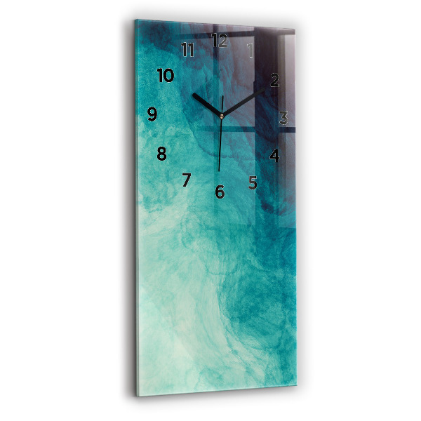 Modern vertical wall clock Abstraction depth