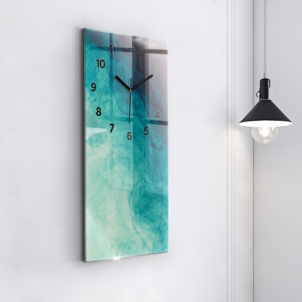 Modern vertical wall clock Abstraction depth