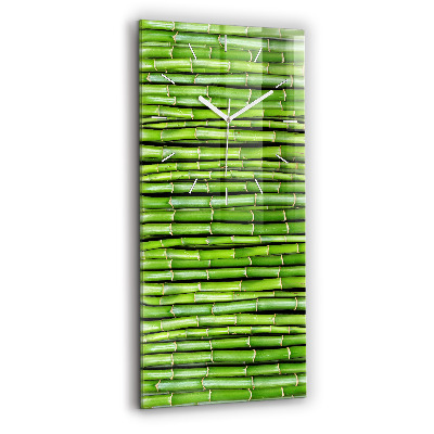 Modern vertical wall clock Asian Bamboo