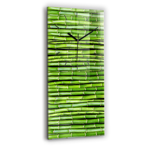 Modern vertical wall clock Asian Bamboo