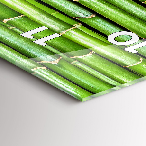 Modern vertical wall clock Asian Bamboo