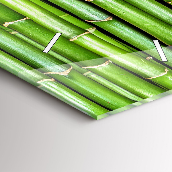 Modern vertical wall clock Asian Bamboo