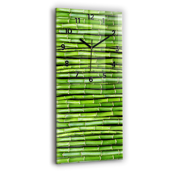 Modern vertical wall clock Asian Bamboo