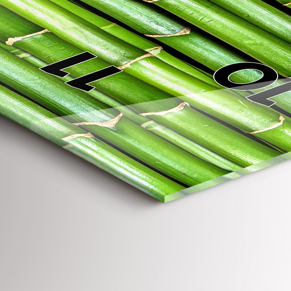 Modern vertical wall clock Asian Bamboo