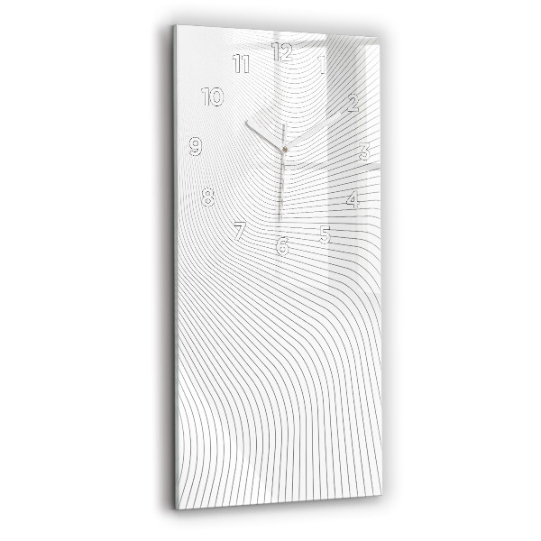 Modern vertical wall clock Abstraction lines