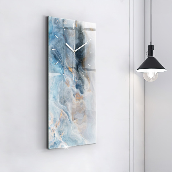 Modern vertical wall clock Marble pattern