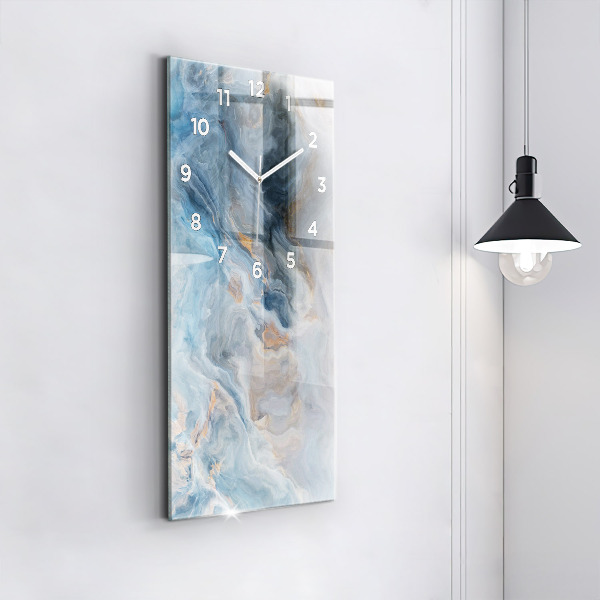 Modern vertical wall clock Marble pattern