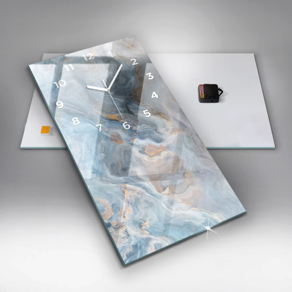 Modern vertical wall clock Marble pattern