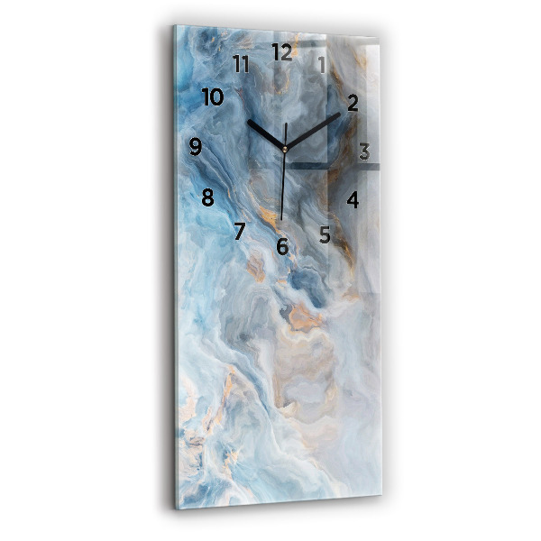 Modern vertical wall clock Marble pattern