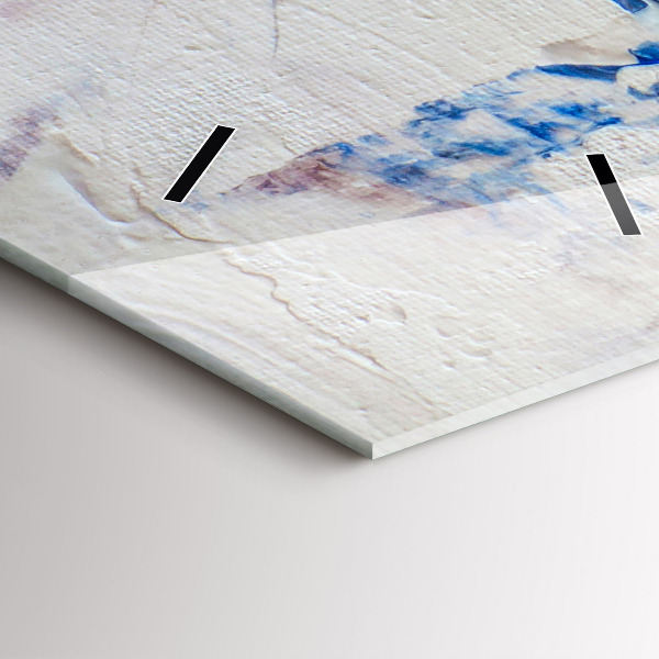 Modern vertical wall clock Abstract paint texture