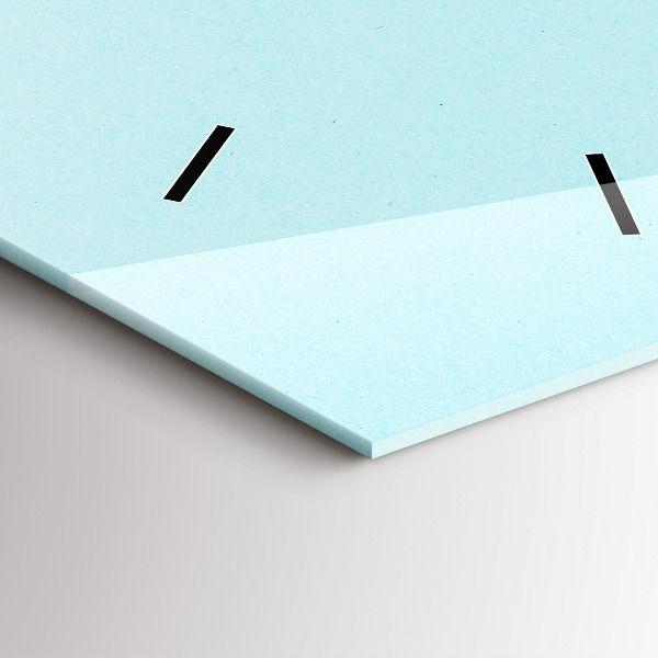 Modern vertical wall clock Pastel pattern