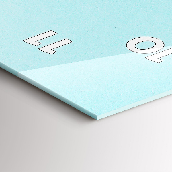 Modern vertical wall clock Pastel pattern