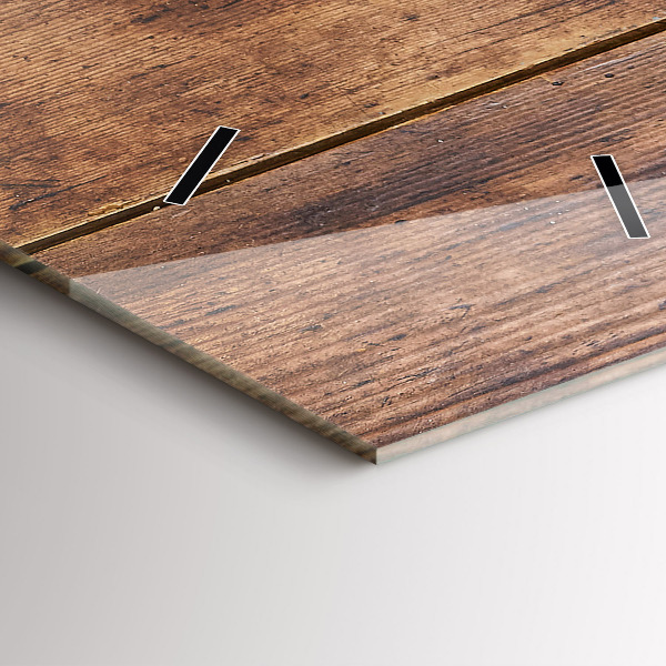 Modern vertical wall clock Rustic Wood