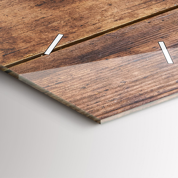 Modern vertical wall clock Rustic Wood