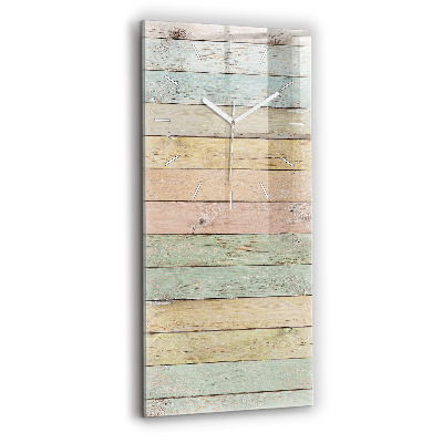 Modern vertical wall clock Colorful boards
