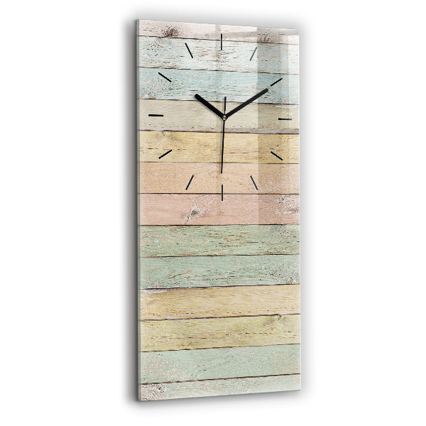 Modern vertical wall clock Colorful boards