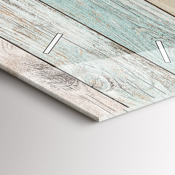 Modern vertical wall clock Colorful boards