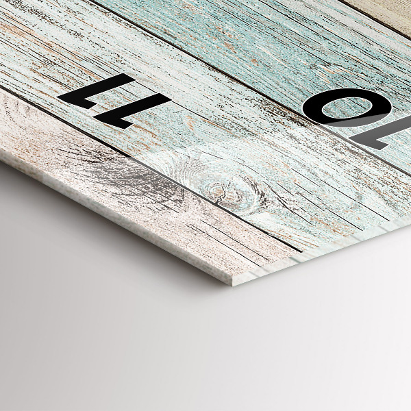 Modern vertical wall clock Colorful boards