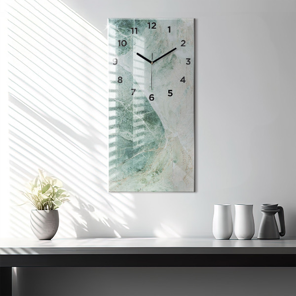 Modern vertical wall clock Marble Stone Texture