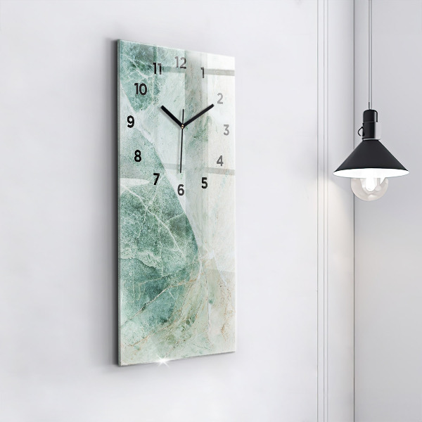 Modern vertical wall clock Marble Stone Texture