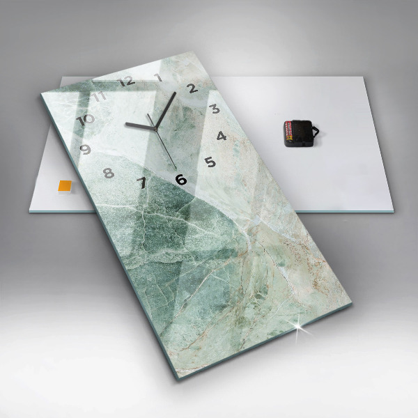 Modern vertical wall clock Marble Stone Texture