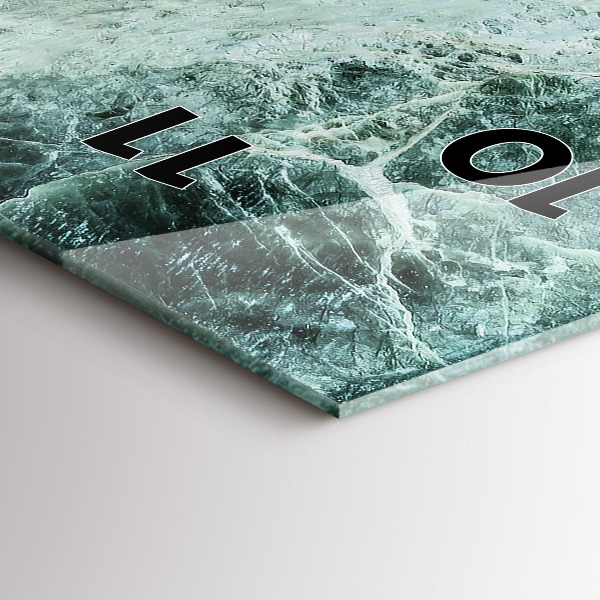 Modern vertical wall clock Marble Stone Texture