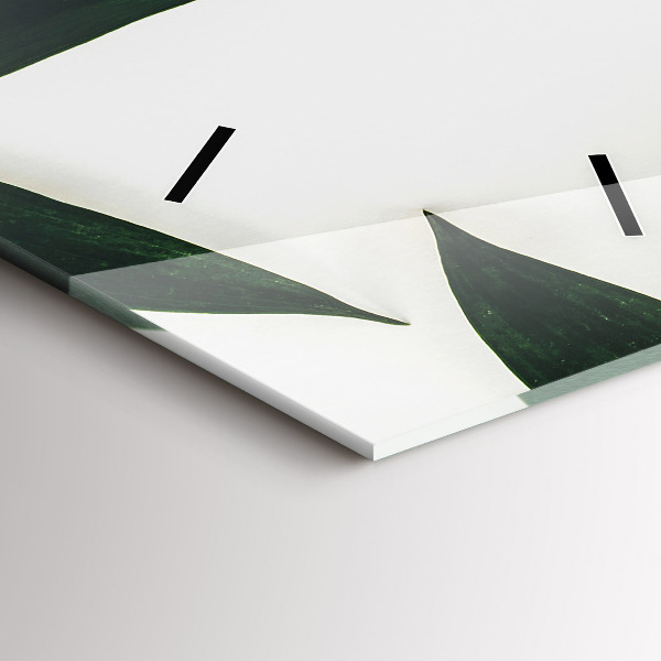 Modern vertical wall clock Leaf frame