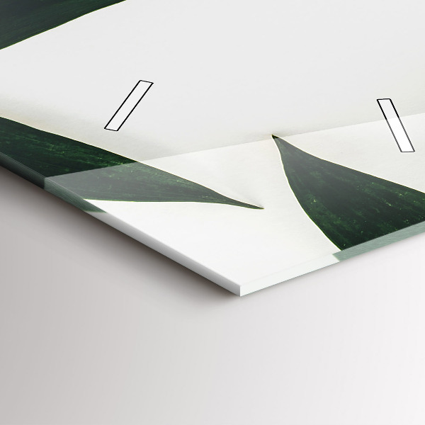 Modern vertical wall clock Leaf frame