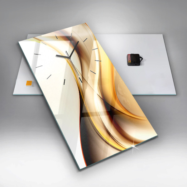 Modern vertical wall clock Abstract wave