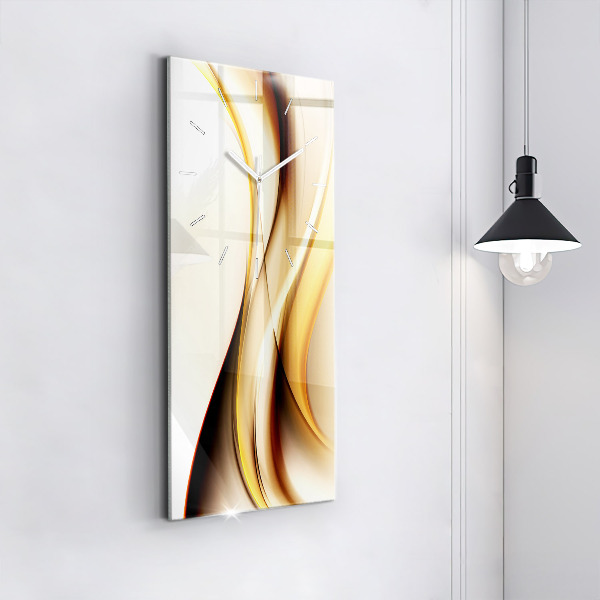 Modern vertical wall clock Abstract wave