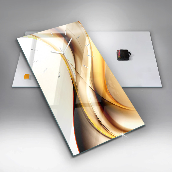 Modern vertical wall clock Abstract wave