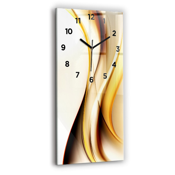 Modern vertical wall clock Abstract wave