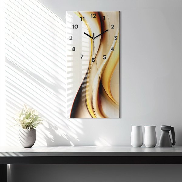Modern vertical wall clock Abstract wave